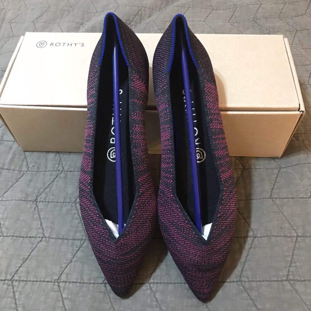 Rothy's Magenta Heather Points 8.5 BNIB